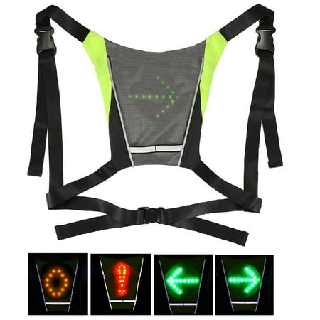 

alextreme Cycling Bicycle Led Wireless Safety Turn Signal Light Vest For Riding Night Guiding New Outdoor
