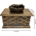 thumbnail image 2 of Ooooknpc Pet Dog Ashes Urn Cremation Container Box Memorial Statue Photo Loss Keepsake Resin, 2 of 5