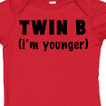 thumbnail image 4 of Inktastic Twin B (i'm Younger) Boys or Girls Baby Bodysuit, 4 of 5