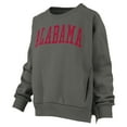 thumbnail image 2 of Women's Pressbox Charcoal Alabama Crimson Tide Pocketed Raglan Pullover Sweatshirt, 2 of 3