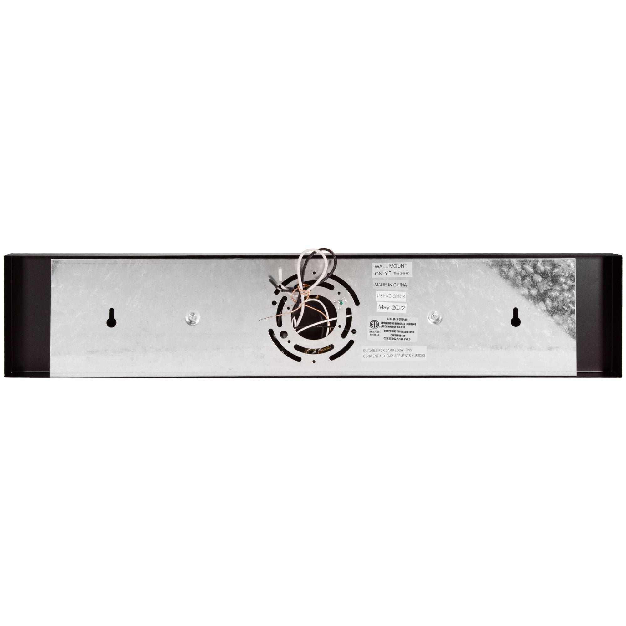 Design House Dove Creek 3-Light Dimmable Bathroom Vanity Light with Frosted Glass, Matte Black