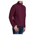 thumbnail image 4 of Yellow Rooster Men's Long Sleeve Value Male Fleece Jacket Maroon 3XL, 4 of 6