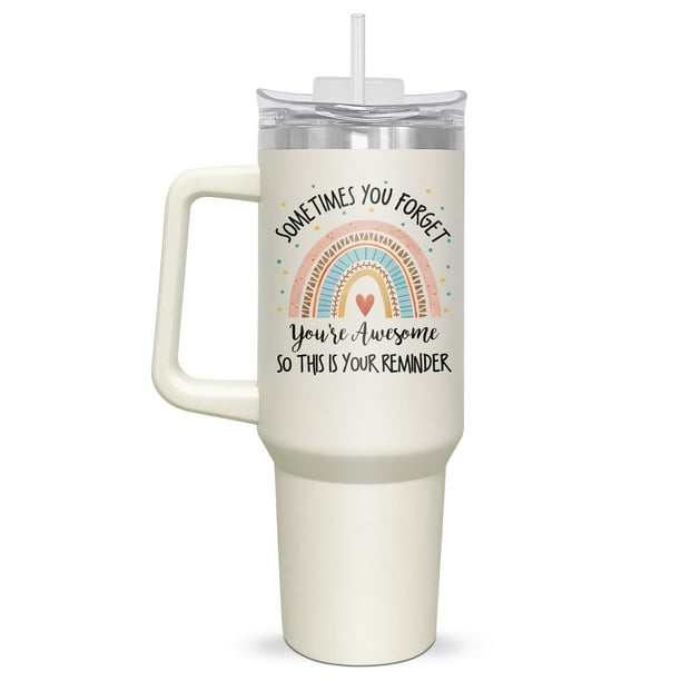 Vaso aislante AXIARA de 40 oz con pajita