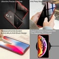 thumbnail image 4 of KOMI 360° Full Body Case Compatible with iPhone 16 Clear Case with Lock and Screen Protector Camera Protector Clear Double Sided Glass Magnetic Aluminium Alloy Bumper Case, Red, 4 of 5