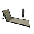 thumbnail image 3 of Silla de piso con respaldo, asientos de playa, silla de bronceado, fácil de plegar y transportar. Caqui 39cmx40cmx78cm, 3 of 9
