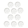 thumbnail image 3 of harayaa 10-Piece Flower Pot Tray Set with Safety Support, Drainage Holes, Spacious Plant White, 3 of 8