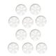 thumbnail image 4 of 10 platillos para plantas con borde ondulado, resistentes, para recoger el agua de lluvia, ideales para parques, jardines y balcones. Blanco, 4 of 8