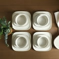 thumbnail image 4 of Stone Lain Cairo 12-Piece Dinnerware Set Stoneware, Service for 4, White, 4 of 6