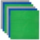 thumbnail image 3 of Juego de 6 placas Placa de construcción compatible con la mayoría de las marcas, 25,5 * 25,5 cm, placa base verde azul gris, 3 of 4