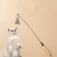 thumbnail image 6 of Kraoden Interactive Cat Toy Feathers Play Stick with Bells, Replaceable Feather Teaser for Kittens and Cats, Engaging Training Exercise Toy for Cats, 6 of 6