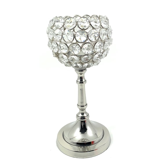 Crystal Candle Holder (Round, 10")