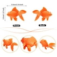 thumbnail image 2 of 30 Pieces Fake Goldfish Plastic Floating Artificial Aquarium Fish Realistic Moving Orange Goldfish Ornament Decorations for Aquarium Tank, 2 of 7