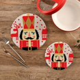 thumbnail image 5 of SKYSONIC Nutcracker Christmas Funny Pot Holders Trivets, 2 Pcs Heat Resistant Trivets,Tree Deer Cotton Thread Weave Mats for Hot Pads Pans Pot Bowl Teapot for Kitchen Decor, 5 of 7