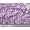 thumbnail image 2 of Soimoi Japan Crepe Satin Fabric Geometric & Floral Block Print Fabric by Yard 42 Inch Wide, 2 of 3