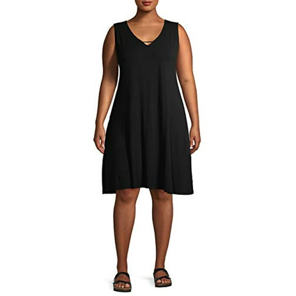 Women's Plus Size Everyday Sleeveless Swing 5X) - Walmart.com