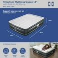 thumbnail image 3 of Sealy Tritech 18" Air Mattress Inflatable Bed Queen with Built-In AC Pump, 3 of 11