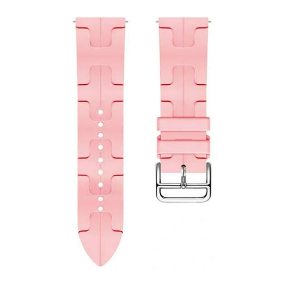 KIQ Durable and Water Resistant Silicone Replacement Watch Strap Band For Samsung Galaxy Watch4/5/6(40MM 44MM)/Watch 4 Classic(42MM 46MM)/Watch 6 Classic(43MM 47MM)(Bright Pink)(20/20MM)