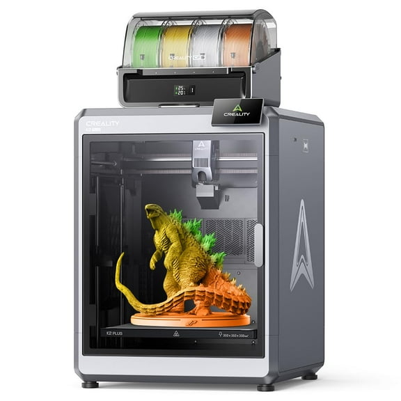 Creality K2 Plus Combo 3D Printer with CFS, Multi-Color Printing up to 16 Colors, 600mm/s High-Speed, 350×350×350mm Build Volume, Heated Chamber & Dual AI Cameras