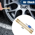 thumbnail image 3 of Unique Bargains 1 Set 4.72" Dually Valve Stem Extenders Straight Dual Tire Valve Extension for Car Truck RV Gold Tone, 3 of 6