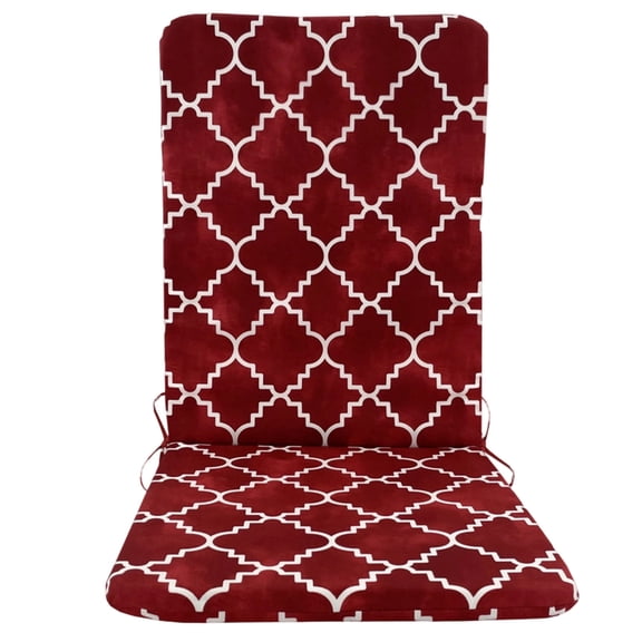 Outdoor Rocking Chair Cushions High Back Patio Seat Cushions with Ties Water-Repellent Fade-Resistant All Weather Patio Furniture Cushions for Garden Porch Dining Decor