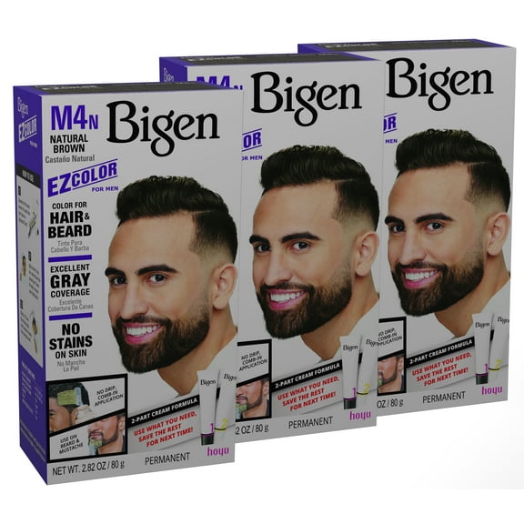 M4n Bigen EZ Color for Men Natural Brown - 3 Pack