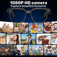 thumbnail image 2 of AI Smart Glasses with Camera & ChatGPT, Hands-Free1080P Video, Real-Time Translation, 7H Playtime, Open-EarAudio, Detachable Lenses for Travel Vlog, 2 of 11