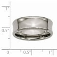 thumbnail image 5 of Titanium Concave 8mm Polished Beveled Edge Band, 5 of 9