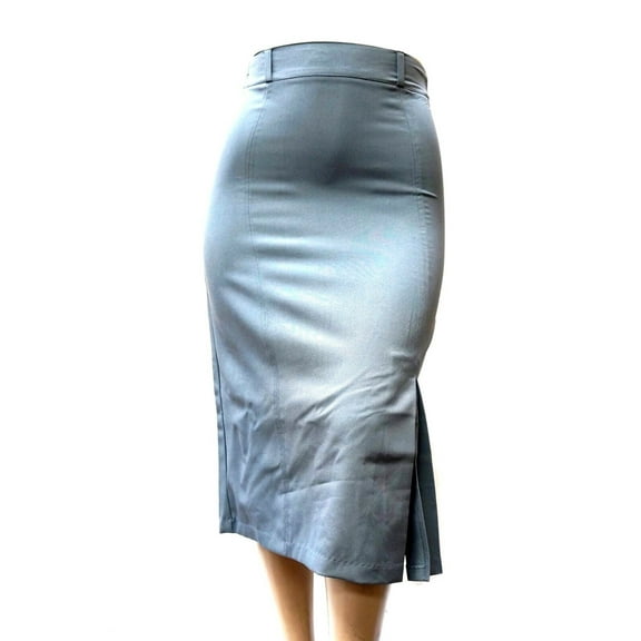 Womens Plus Size Dressy Office Work Maxi Skirt High Waisted Long Stretch 14 to 24