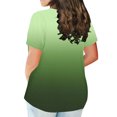 thumbnail image 3 of Aloohaidyvio T Shirts for Women Cotton,Plus Size Tops For Women V-Neck Blouse Lace Casual Loose Summer Short Sleeve Blouse, 3 of 4