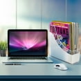 thumbnail image 5 of Sorbus Magazine Holder File Organizer, Great for Desktop, Shelf, Home or Office, White Clear, 5 of 5