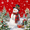 Christmas Snowman-5, variant on Duangreer Winter Red Christmas Birds Holiday Shower Curtain with 12 Hooks, Snowman Waterproof Fabric Bathroom Curtain, 72"x72"