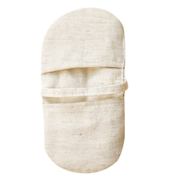 HORIALENCE Oven Mitts for Kitchen Heat Resistant Glove Beige Cotton Linen 18.5X9.5X0.5in 1Pack
