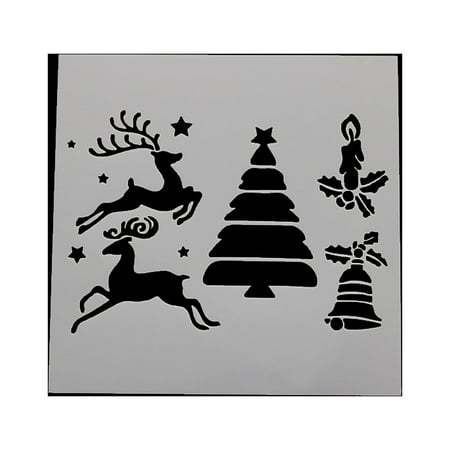 

Office&Craft&Stationery Celebration Activ Christmas Painting Cutout Template Merry Christmas Hand Pendant Drawing Accessories Christmas Decoration