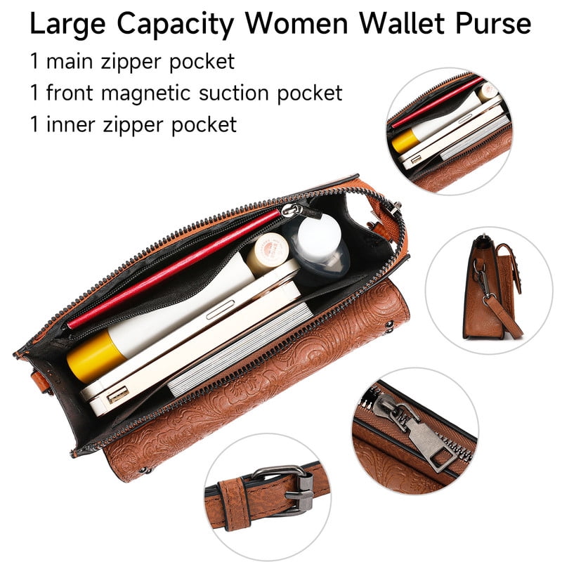 FALAN MULE Small Crossbody Bags for Women Vegan Leather Cell Phone Purse with Adjustable Strap