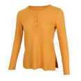 thumbnail image 4 of Blusa de cuello con botones de punto de suave informal Color sólido SG Sunnimix suéter de punto botón de las mujeres, 4 of 8