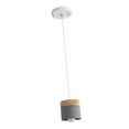 thumbnail image 1 of Lampe Suspendue Moderne Réglable en Hauteur pour Loft de Nuit Intérieur, Gris, 1 of 8