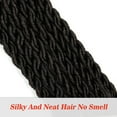 thumbnail image 6 of 20" Hair Wigs, African Dirty Braid Woman Girls Wavy Faux Locs Crochet Hair Wig Cool African Pigtail Dirty Braid Hair Accessories, 6 of 8