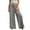 Gray, variant on CHWGFWL High Waisted Pants Women's Women's Loose Casual Drawstring High Waist Pants Solid Color Straight Slit Trousers Pants for Women's High Waist (Gray ,XXL)