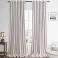 thumbnail image 1 of ASWZXCFGV Green Linen Blackout Curtains 84 Inch Length 2 Panels Set for Bedroom Back Tab Neutral Pleated Look Living Room Darkening Curtains Track System Thermal Insulated Black Out Drape, 1 of 6