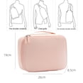 thumbnail image 2 of Hukapapa Bolsa de cosméticos con Memoria de poliéster, Bolsa de cosméticos Coreana portátil de Viaje, Bolsa de Almacenamiento de cosméticos para Mujer, Rosa, 2 of 5