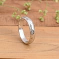 thumbnail image 2 of LD DESIGNS Solid Silver Hammered Ring Band, 925 Sterling Silver Band, Hammered Silver Ring, 2 of 7