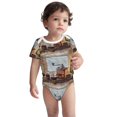 thumbnail image 3 of Balery Oil Lamp Coffee Beans Pattern Baby Climbing Clothes Infant Bodysuit Cute Infant Bodysuit Baby Romper-12 Months, 3 of 7