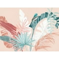 thumbnail image 2 of Urban Road 24x19 White Modern Wood Framed Museum Art Print Titled - Peach Palms Poster, 2 of 4