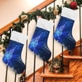 thumbnail image 7 of Coolnut 2 PCS Christmas Stocking Christmas Snowflake Big Warm 17.7 x 12 Inch Hanging Xmas Stockings Decoration for Family Holiday Party Ornaments Decor Fireplace, 7 of 7