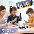 thumbnail image 4 of 60 Colors Acrylic Paint Markers, Dual Tip Acrylic Paint Pens with Brush and Fine Tips for Kids, Adults, Wood, Canvas, Stone, Rock Painting, Glass, Ceramic Surfaces, DIY Crafts Making, 4 of 6
