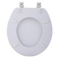 thumbnail image 2 of Fantasia 17 Inch White Soft Standard Vinyl Toilet Seat, 2 of 3