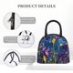 thumbnail image 4 of Balery Cosmic Purple Irises Bolsa de Almuerzo para Mujeres, Caja de Almuerzo, Bolsa de Almuerzo Pequeña Impermeable, Tote de Almuerzo Reutilizable con Gran Capacidad, 4 of 6