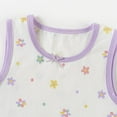 thumbnail image 5 of YABCSAZ Toddler Girl's Tank Tops Summer Casual Tops Stretch Sleeveless Cami Tops Flower Print Cotton Tops Shirts Soft Comfort Dance Undershirts 2-Packs Size 5 Years, 5 of 5