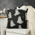 thumbnail image 2 of Halloween Black Cute Ghost Throw Halloween ation for Halloween Home ative Cushion Case for Couch Sofa., 2 of 5