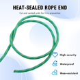 thumbnail image 6 of Arborist Rigging Rope Bull Rope, 1/2 Inch Outdoor 48 Strands Polyester Static Climbing Rope for Rappelling Tree Work Swing Rescue Safety Escape Hiking Camping Mountaineering Caving, 6 of 6